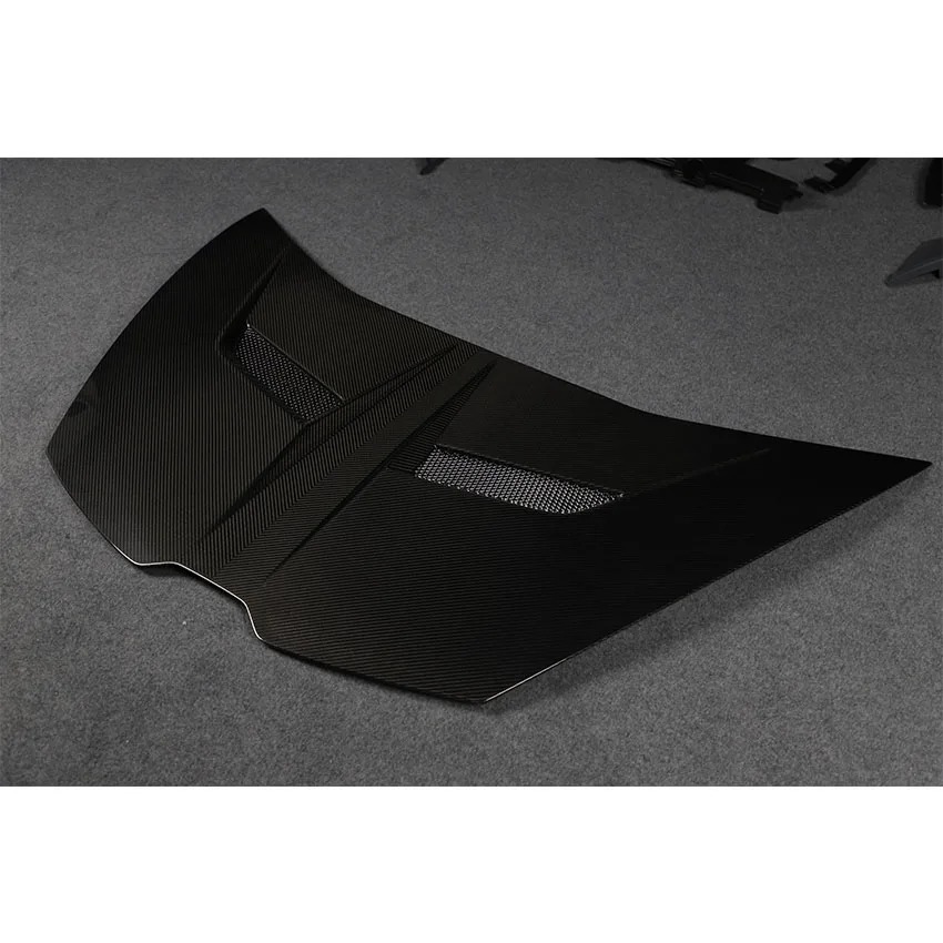 Car Parts V Style Dry Carbon Fiber Bonnet Hood Engine Cover For Lambo Huracan Lp580 Lp610 Body Kit